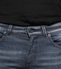 Dolce & Gabbana Dark Blue Washed Cotton Skinny Denim Jeans