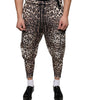 Dolce & Gabbana Brown Leopard Polyester Jogger Pants