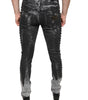 Dolce & Gabbana Black Embellished Cotton Skinny Denim Jeans