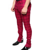 Dolce & Gabbana Pink Checkered Wool Skinny Pants