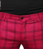 Dolce & Gabbana Pink Checkered Wool Skinny Pants
