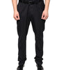 Dolce & Gabbana Black Wool Skinny Dress Formal Pants