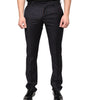 Dolce & Gabbana Black Stripes Skinny Men Dress Pants