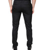 Dolce & Gabbana Black Wool Skinny Men Dress Pants