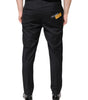 Dolce & Gabbana Black Wool Skinny Men Dress Pants