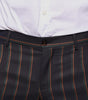 Dolce & Gabbana Brown Stripes Skinny Men Dress Pants