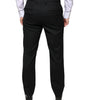 Dolce & Gabbana Black Wool Skinny Men Dress Pants