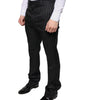 Dolce & Gabbana Black Stripes Skinny Men Dress Pants