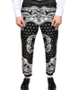 Dolce & Gabbana Black Bandana Silk Dress Pants