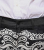 Dolce & Gabbana Black Bandana Silk Dress Pants