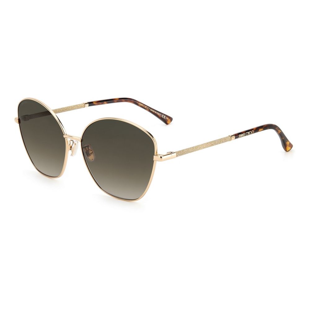 Lunettes de soleil Jimmy Choo en métal doré