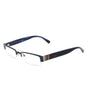 Alexander McQueen Blue Metal Frames