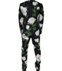 Dolce & Gabbana Black Rose Cotton Men Formal 2 Piece Suit