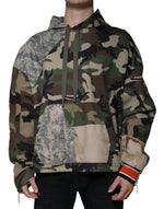 Dolce &amp; Gabbana Multicolor Camouflage Hooded Sweatshirt Sweater