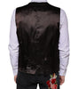 Dolce & Gabbana Black Cotton Waistcoat Dress Formal Vest