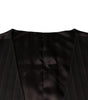 Dolce & Gabbana Black Cotton Waistcoat Dress Formal Vest