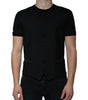 Dolce & Gabbana Black Wool Formal Dress Men Waistcoat Vest