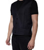Dolce & Gabbana Black Wool Waistcoat Dress Formal Vest