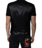 Dolce & Gabbana Black Wool Waistcoat Dress Formal Vest