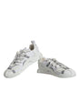 Dolce & Gabbana White Lace Up Low Top NS1 Sneakers Shoes