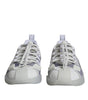 Dolce & Gabbana White Silver Low Top NS1 Sneakers Shoes
