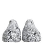 Dolce & Gabbana White Black Graffiti Daymaster Sneakers Shoes