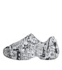 Dolce & Gabbana White Black Graffiti Daymaster Sneakers Shoes