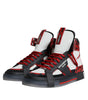 Dolce & Gabbana Multicolor Leather High Top Sneakers Shoes