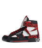 Dolce & Gabbana Multicolor Leather High Top Sneakers Shoes