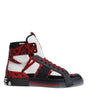 Dolce & Gabbana Multicolor Leather High Top Sneakers Shoes
