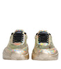 Dolce & Gabbana Gold Sequin Iridiscent Daymaster Sneakers Shoes