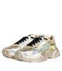 Dolce & Gabbana Gold Sequin Iridiscent Daymaster Sneakers Shoes