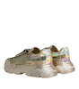 Dolce & Gabbana Gold Sequin Iridiscent Daymaster Sneakers Shoes