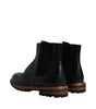 Dolce & Gabbana Black Leather Chelsea Mid Calf Men Boots Shoes