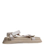 Dolce &amp; Gabbana Beige Nappa Devotion Strap Men Sandals Shoes