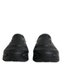 Dolce & Gabbana Black Foiled Rubber Toy Low Top Sneakers Shoes