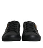 Dolce & Gabbana Black London Sacred Heart Men Sneakers Shoes