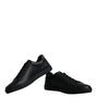 Dolce & Gabbana Black London Sacred Heart Men Sneakers Shoes