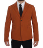 Dolce &amp; Gabbana Elegant Orange Casual Cotton Blend Blazer