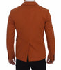 Dolce &amp; Gabbana Elegant Orange Casual Cotton Blend Blazer