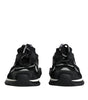 Dolce & Gabbana Black Mesh Sorrento Trekking Sneakers Shoes