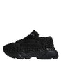 Dolce & Gabbana Black Knitted Daymaster Sneakers Shoes