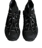 Dolce & Gabbana Black Sorrento Socks Logo Sneakers Shoes