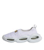 Dolce & Gabbana White Padded Fabric Low Top Sneakers Shoes