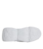 Dolce & Gabbana White Padded Fabric Low Top Sneakers Shoes