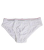 Dsquared² White Cotton Stretch Women Mid Waist Panty Underwear