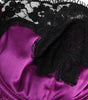 Dolce &amp; Gabbana Purple Silk Underwired Balconette Bra Underwear