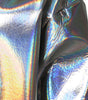 Dolce & Gabbana Silver Iridescent Full Zip Men Bomber Jacket