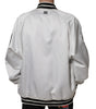 Dolce & Gabbana White Polyester Logo Full Zip Bomber Jacket