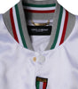 Dolce & Gabbana Multicolor Italia Button Down Bomber Jacket